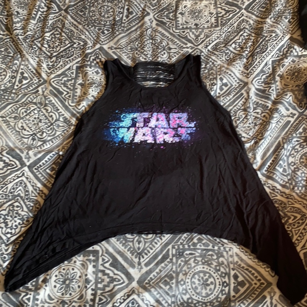 Disney Parks Tank Top, Star Wars, Galaxy Print/Black